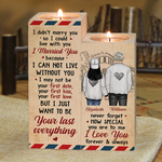 Custom Name Romantic Gifts for Couples - Personalized Color Candle Holder