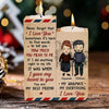 I Did A Right Thing In My Life That I Gave My Heart To You - Gift For Couples, Personalized Candle Holder