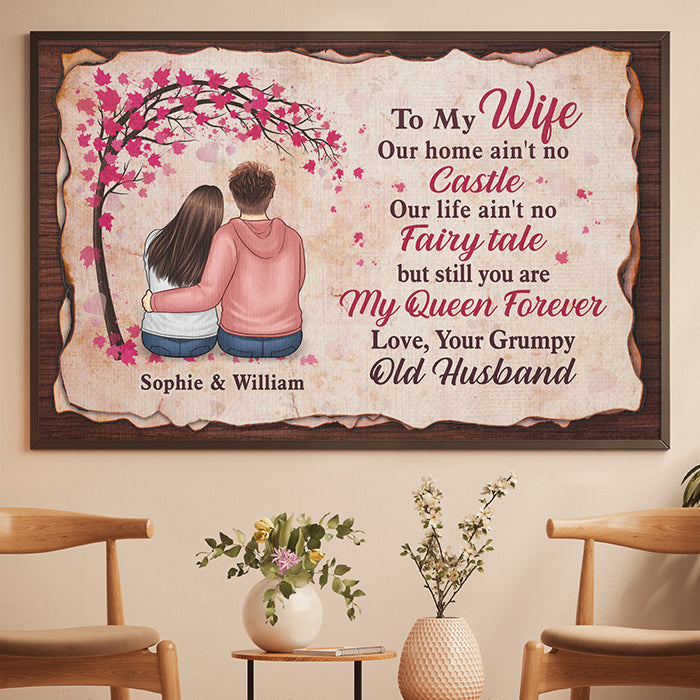 Custom Name Romantic Wife Gifts - Personalized Poster