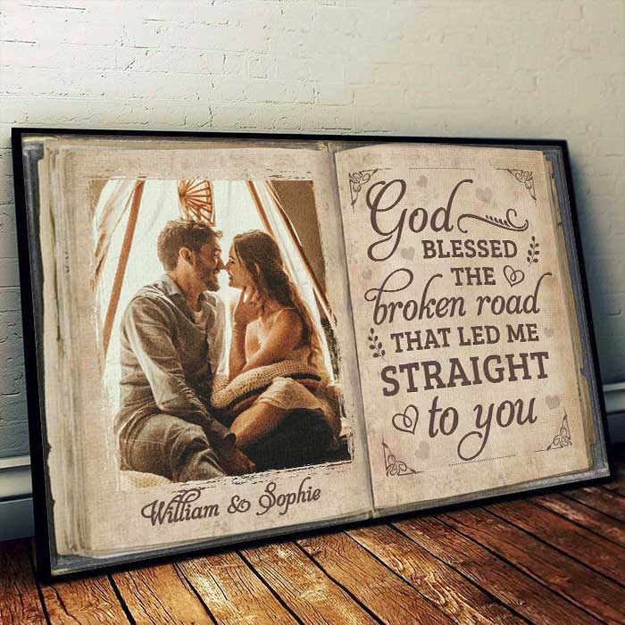 Custom Couple Photo Romantic Gifts - Personalized Poster
