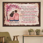 Custom Name I Love You More Couple Gifts - Personalized Poster