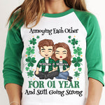 Custom Name Anniversary Gifts for Couples - Personalized Raglan Shirt