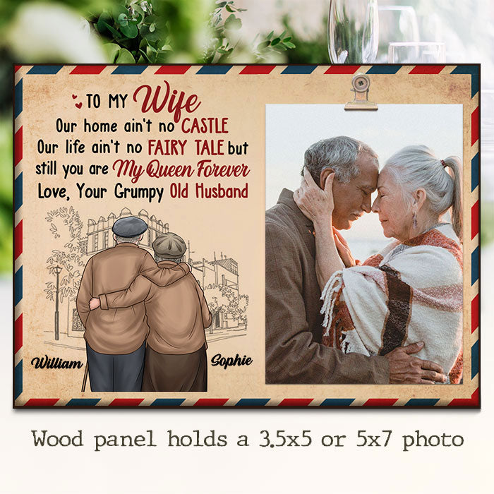 Custom Photo Wife Gifts - Personalized Wooden Frame