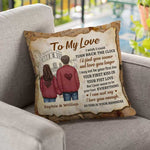 Custom Name To My Love Couple Gifts - Personalized Pillow