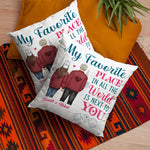 Custom Name My Favorite Place Couple Gifts - Personalized Pillow