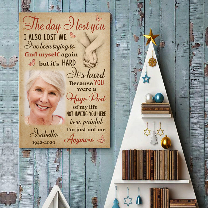 Custom Photo Memorial Loss Decor - Personalized Poster