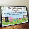 A Little Bit Of Crazy, A Little Bit Of Loud & A Whole Lot Of Love - Personalized Horizontal Poster