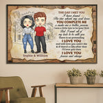 Custom Romantic Couple Love Story Gifts - Personalized Poster