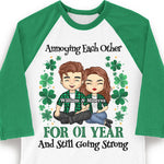 Custom Name Anniversary Gifts for Couples - Personalized Raglan Shirt