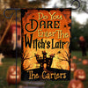 Do You Dare Enter The Witch's Lair - Personalized Flag, Halloween Ideas.