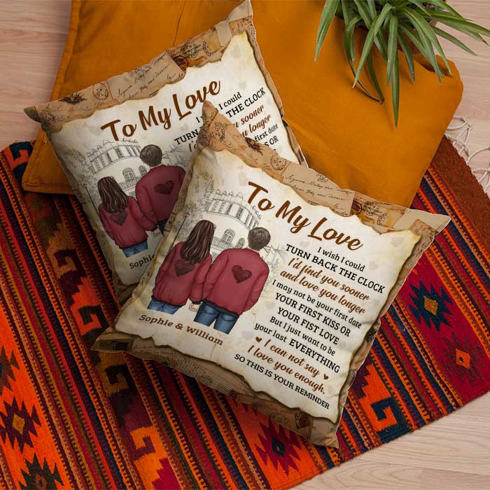 Custom Name To My Love Couple Gifts - Personalized Pillow