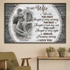 You Are The First Thought Of Every Morning - Upload Image, Gift For Couples - Personalized Horizontal Poster