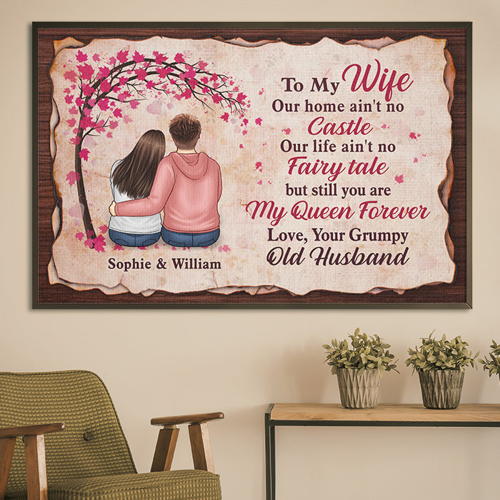 Custom Name Romantic Wife Gifts - Personalized Poster