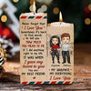 I Did A Right Thing In My Life That I Gave My Heart To You - Gift For Couples, Personalized Candle Holder