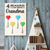 Reasons I Love Being A Grandma - Personalized Vertical Poster
