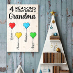 Custom Name Grandma Gift for Grandmothers - Personalized Poster