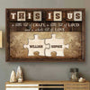 Love Holds Us Together - Gift For Couples, Personalized Horizontal Poster