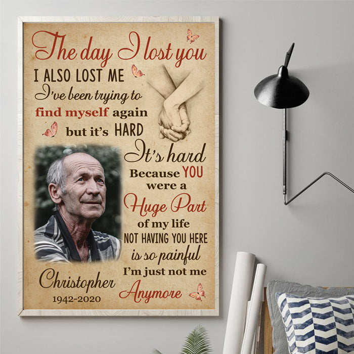 Custom Photo Memorial Loss Decor - Personalized Poster
