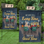 Custom Name Camping Couple Gifts - Personalized Flag