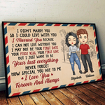 Custom Name Wedding Anniversary Gifts for Couples - Personalized Poster