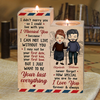 I Just Want To Be Your Last Everything - Gift For Couples, Personalized Candle Holder