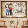 You Make Me A Better Person - I Love You Forever And Always - Gift For Couples, Personalized Horizontal Poster