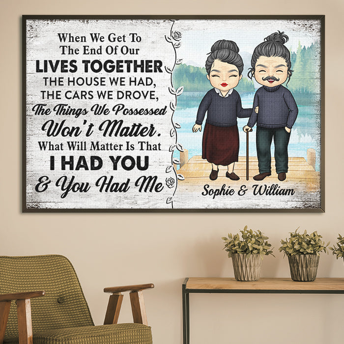 Custom Name Forever Love Gifts for Couples - Personalized Poster