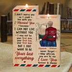 Custom Name Romantic Gifts for Couples - Personalized Color Candle Holder