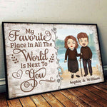 Custom Name Couple Love Gifts - Personalized Poster