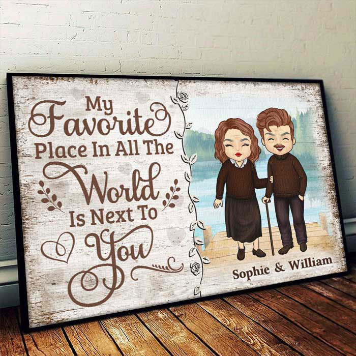Custom Name Couple Love Gifts - Personalized Poster