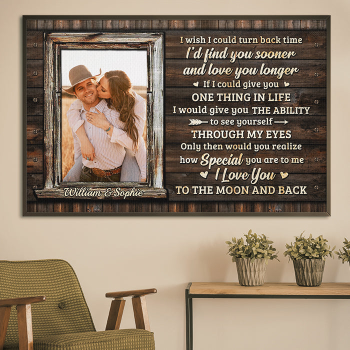 Only Then Would You Realize How Special You Are To Me - Upload Image, Gift For Couples - Personalized Horizontal Poster