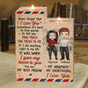 I Did A Right Thing In My Life That I Gave My Heart To You - Gift For Couples, Personalized Candle Holder