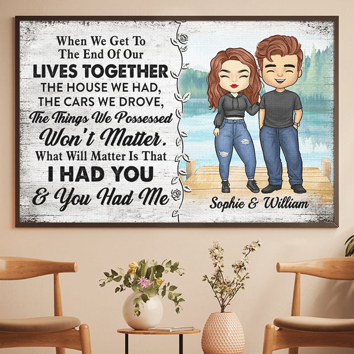 Custom Name Forever Love Gifts for Couples - Personalized Poster