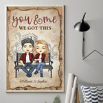 Custom Name You & Me Couple Gifts - Personalized Poster