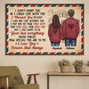I Can Not Live Without You - I Love You, Forever And Always - Gift For Couples, Personalized Horizontal Poster