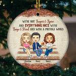 Custom Name Sassy Christmas Trio Gifts - Personalized Ornament