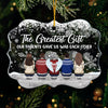 Family Where Life Begins Love Never Ends - Personalized Custom Benelux Shaped Acrylic Christmas Ornament - Gift For Family, Christmas Gift