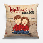 Custom Name Couple Anniversary Gifts - Personalized Pillow