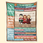 Custom Name Best Friend Gifts - Personalized Blanket