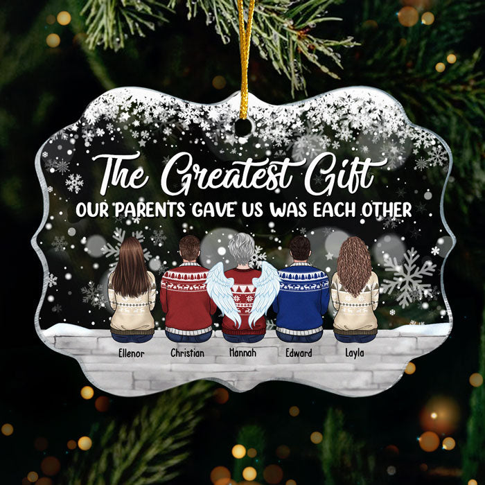 Custom Name Christmas Family Gifts - Personalized Ornament