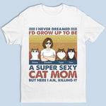 Custom Name Funny Cat Mom Gifts for Women - Personalized Apparel