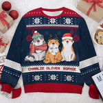 Custom Name Christmas Cat Gifts for Cat Lovers - Personalized Sweatshirt