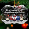 Family Where Life Begins Love Never Ends - Personalized Custom Benelux Shaped Acrylic Christmas Ornament - Gift For Family, Christmas Gift