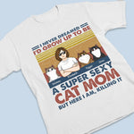 Custom Name Funny Cat Mom Gifts for Women - Personalized Apparel