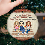 Custom Name Sassy Christmas Trio Gifts - Personalized Ornament