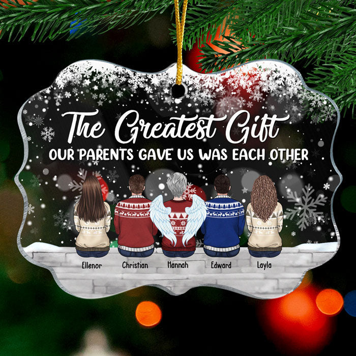 Family, Where Life Begins - Family Personalized Custom Ornament - Acrylic Benelux Shaped - New Arrival Christmas Gift For Family Members