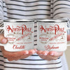 Warm Up Here, Open All Winter - Kid Personalized Hot Chocolate Mug, Cup - Christmas Gift For Birthday Party Favors, Birthday Gift