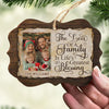 The Love Of A family Is Life's Greatest Blessing - Personalized Custom Benelux Shaped Wood Photo Christmas Ornament - Upload Image, Gift For Family, Christmas Gift