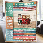 Custom Name Best Friend Gifts - Personalized Blanket