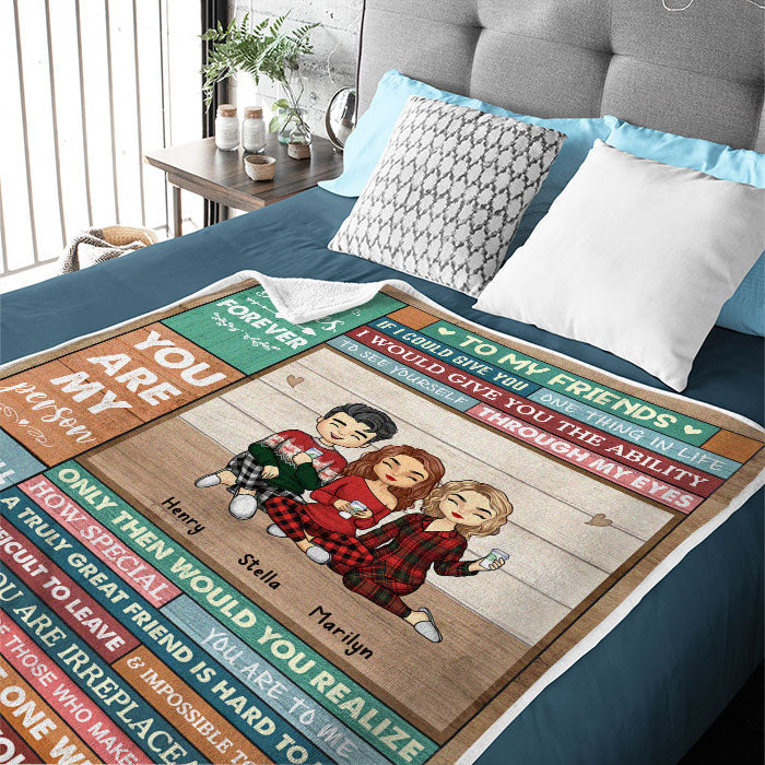 Custom Name Best Friend Gifts - Personalized Blanket